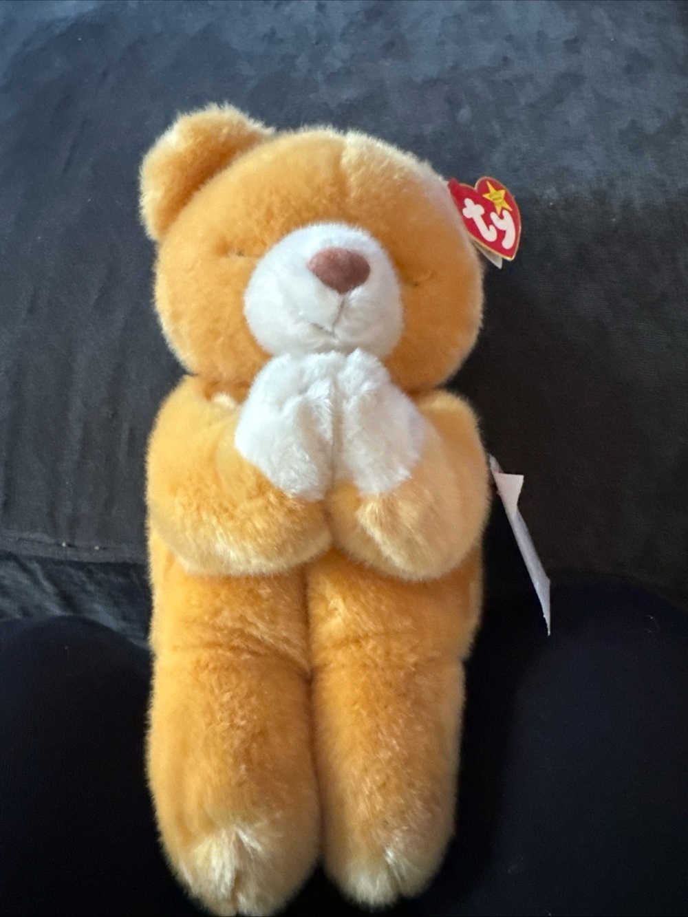 Ty Beanie Buddy Hope the Praying Bear 1999 Retired Plush Original Tags